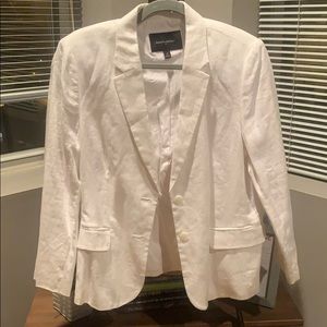 NWOT White Banana Republic Linen Blazer